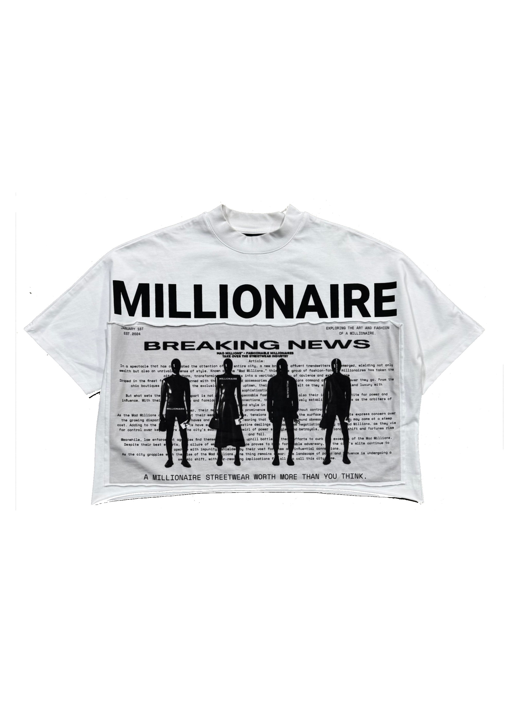MM BREAKING NEWS TEE WHITEOUT